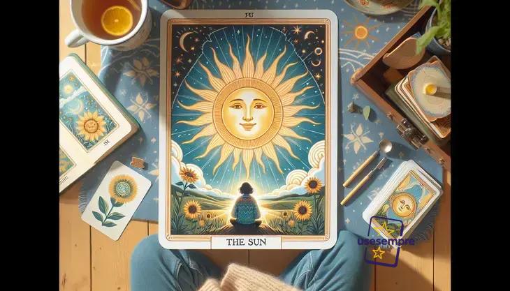 Autocuidado com o tarô O Sol
