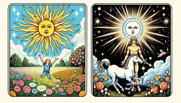 Diferenças entre a carta O Sol