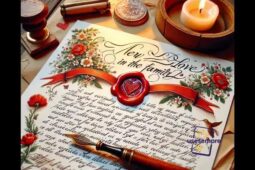 A carta que indica um novo amor família