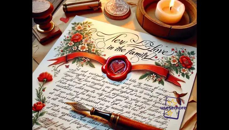 A carta que indica um novo amor família